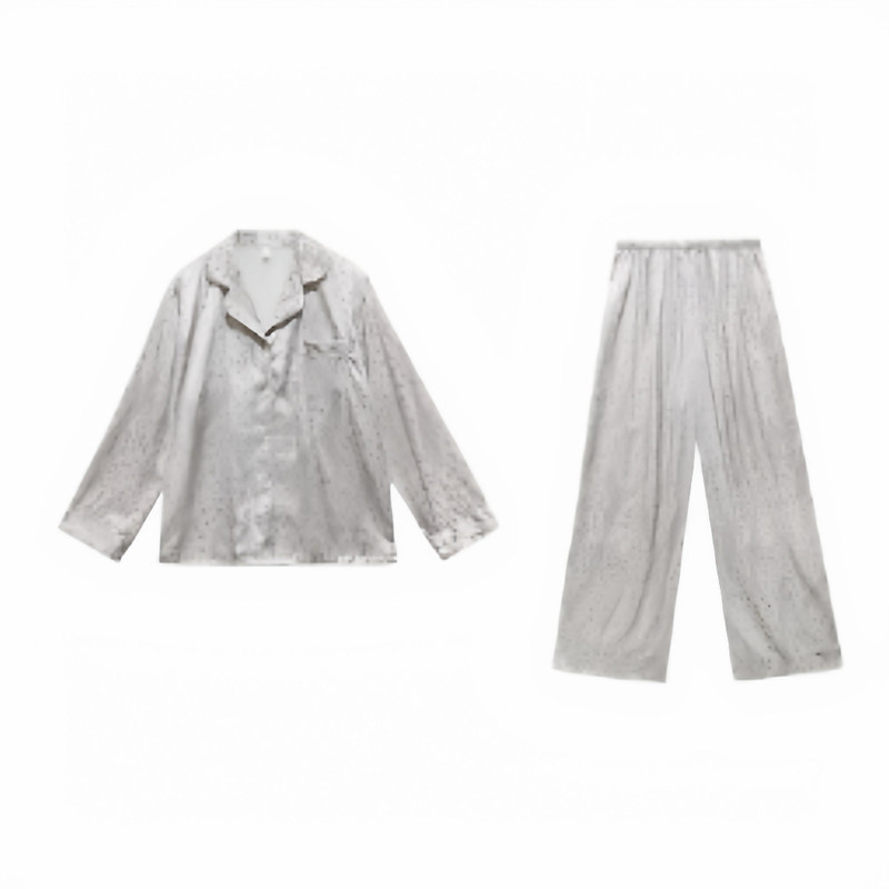 豹纹真丝睡衣女长袖长裤高级感秋新款轻奢可外穿家居服送闺蜜女友