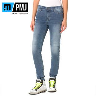 意大利制造PMJ Skinny思琪妮 修身女款机车裤 凯夫拉内衬KNOX护具