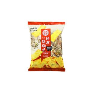 来伊份经典脆锅巴500g粗粮膨化食品牛排味健康酥脆休闲零嘴办公室