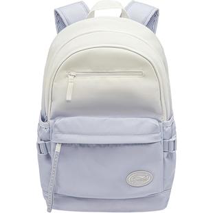 李宁双肩包女款初高中学生新年红色书包大容量旅行通勤电脑背包男