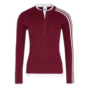 adidas阿迪达斯三叶草假两件内搭修身毛衣2026春女针织衫 KS5333