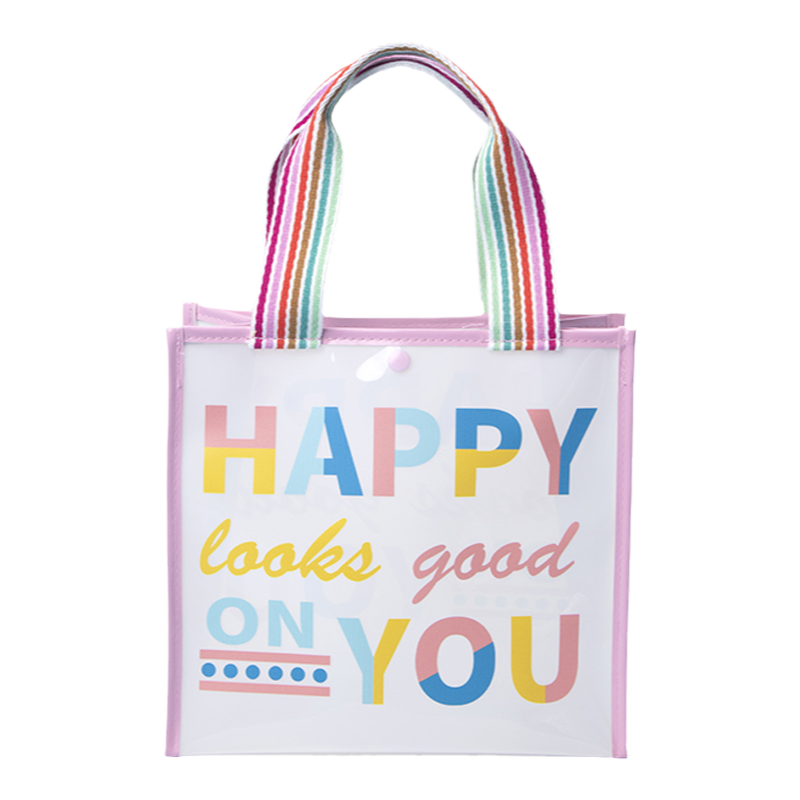 尚盈happy半透明防水手提袋