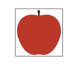 Enzo Mari 恩佐·马里 意大利现代艺术红苹果客厅卧室餐厅装饰画