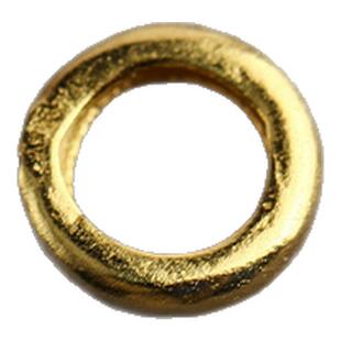 S925纯银隔片垫片文玩镀24k金隔珠diy大孔道手工串珠饰品配件配饰