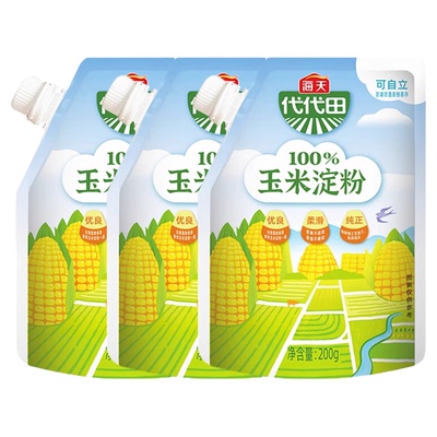 海天一级玉米淀粉200g*5袋勾芡