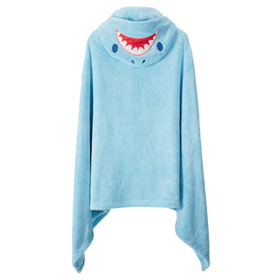 迪卡侬游泳冬训浴袍儿童珊瑚绒斗篷游泳速干浴巾温泉浴袍毛巾IVK2