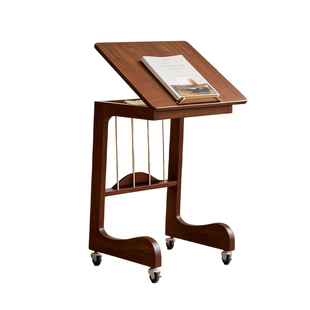 实木沙发茶几可移动小桌子客厅迷你C型边几床头边桌简易茶台边柜
