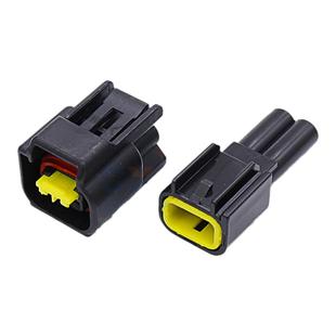 汽车高压包点火线圈插头 DJ7022Y-2.3-21 连接器接插件2P黑色插头