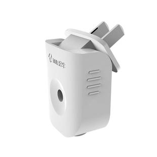 公牛二插拐弯插头不带线二角两脚折叠旋转电源头两极10a工业插座