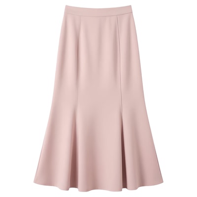 High waisted mid length fishtail skirt  高腰中长款修身鱼尾裙