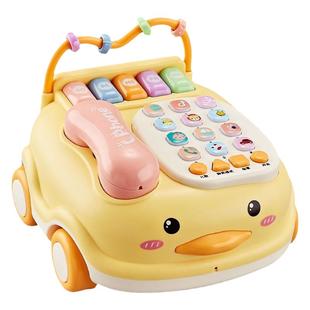 婴儿童玩具仿真电话机座机男宝宝音乐多功能益智早教1一岁2小女孩