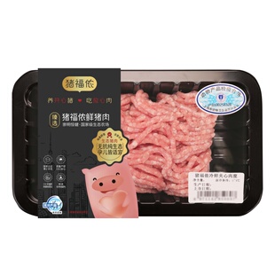猪福侬精品冷鲜黑猪肉馅新鲜猪肉糜生猪肉无抗夹心肉糜500g肉沫