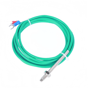 K型热电偶柔软硅胶M6螺钉式测温线温度传感器耐弯曲感温探头压簧