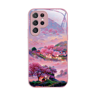 A56苹果17SamsungS23+三星S25ultra手机壳26加S24fe高颜值22u风景14玻璃13case55适用16plus女21高级感小众15