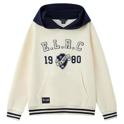 elandkids男童美式印花连帽卫衣