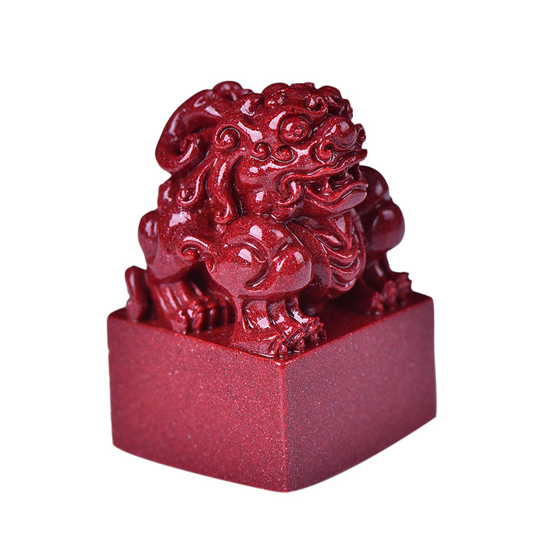 朱砂小貔貅摆件小号一对