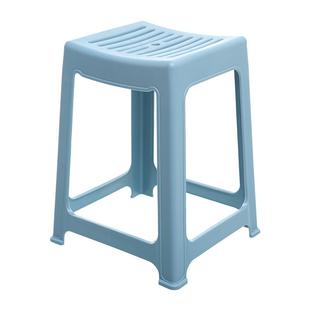 禧天龙塑料凳子家用客厅餐桌凳高脚凳特厚加厚简约结实高凳收纳凳