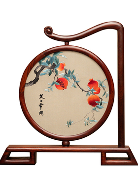 双面绣客厅摆件绣美特色礼品中式