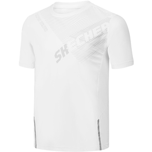 斯凯奇outlets2025年夏季男童针织短袖舒适运动T恤衫百搭透气上衣