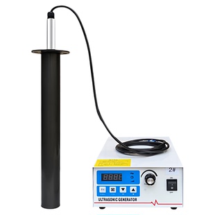 Ta2纯钛超声波投入式清洗震棒支持定制高频率60-100K316四氟乙烯