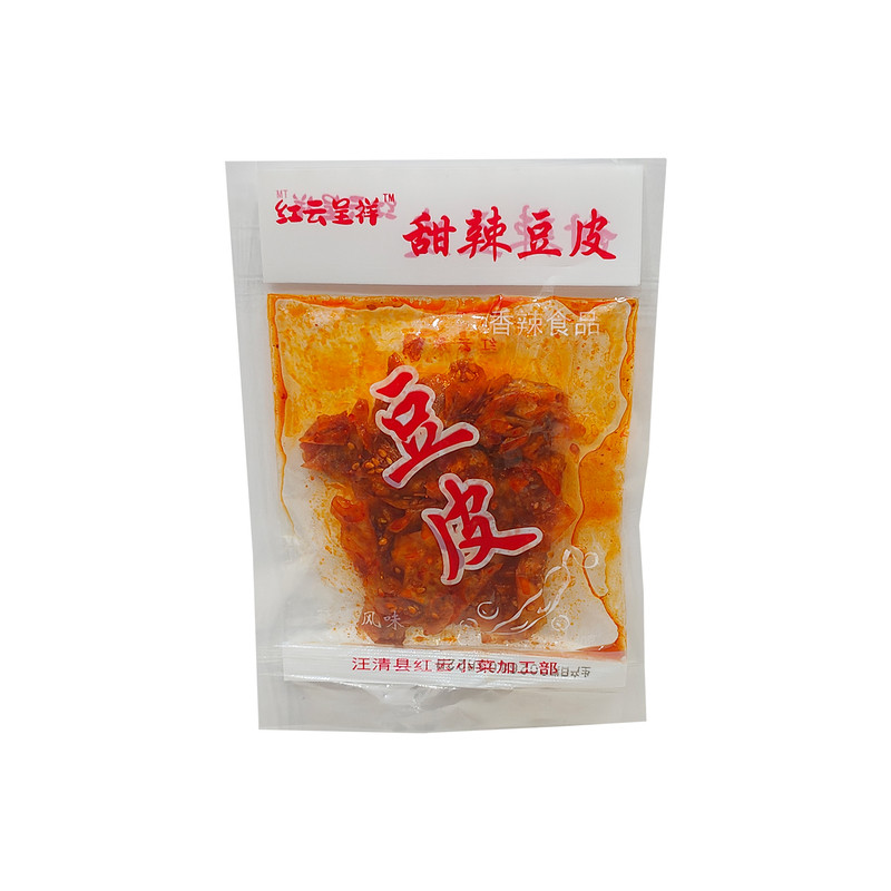 汪清红云小菜人造肉小零食豆皮40g 东北特产 朝鲜族美食 甜辣豆皮