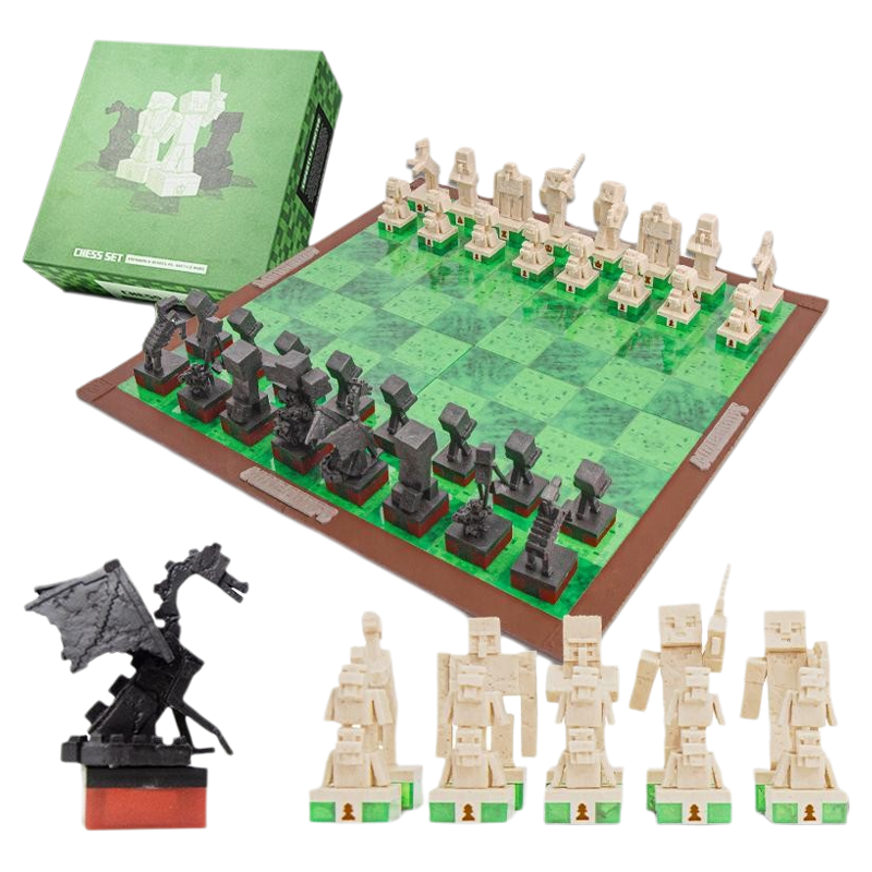 我的世界国际象棋套装趣味玩具游戏史蒂夫公仔纪念品生日礼物