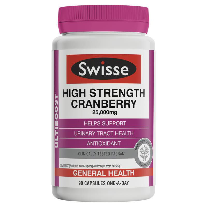 澳洲Swisse高han量蔓越莓 改shan妇/科 mi/尿系统25000mg 90粒