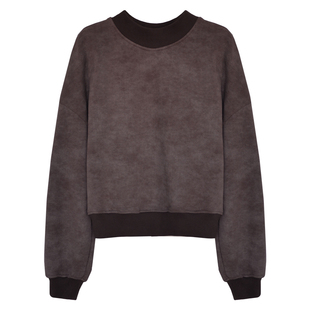 因由 慵懒高级扎染水洗刺绣短款卫衣半身裙套装女时尚二件套