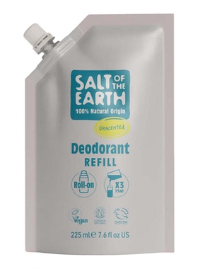 Salt of the Earth, 无味滚珠式天然香体剂 补充装 225ml