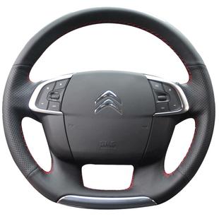 徐记方向盘套适用于雪铁龙世嘉爱丽舍天逸富康C4L C5真皮手缝把套