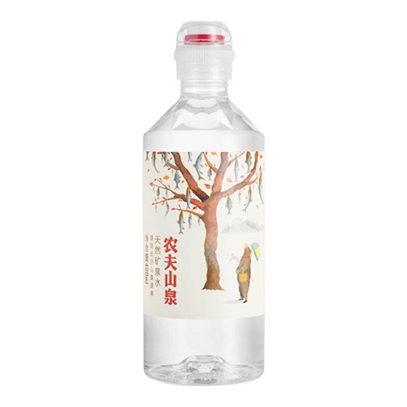 农夫山泉矿泉水400ml*24瓶装运动盖学生水源自长白山天然饮用水