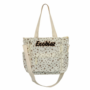 日系可爱少女斜挎包秋冬灯芯绒单肩包初中学生百搭通勤补课手提袋