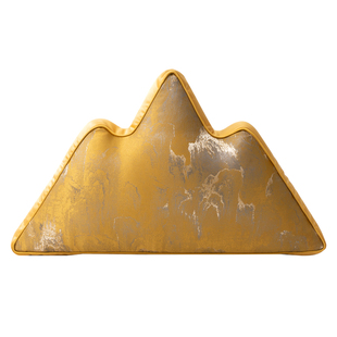 彩衣堂国风新中式靠山抱枕沙发客厅异形靠垫红木沙发腰靠创意礼品