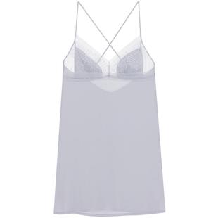 爱慕花影系列25夏季睡衣女性感细带带胸垫蕾丝吊裙家居服AM42A761