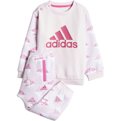 阿迪达斯小童加绒运动套装