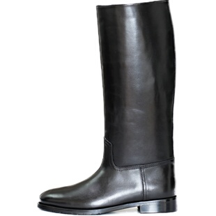 冬季男靴高筒靴真皮马术马靴蒙古骑士靴德国仪仗靴阅兵羊毛靴大码