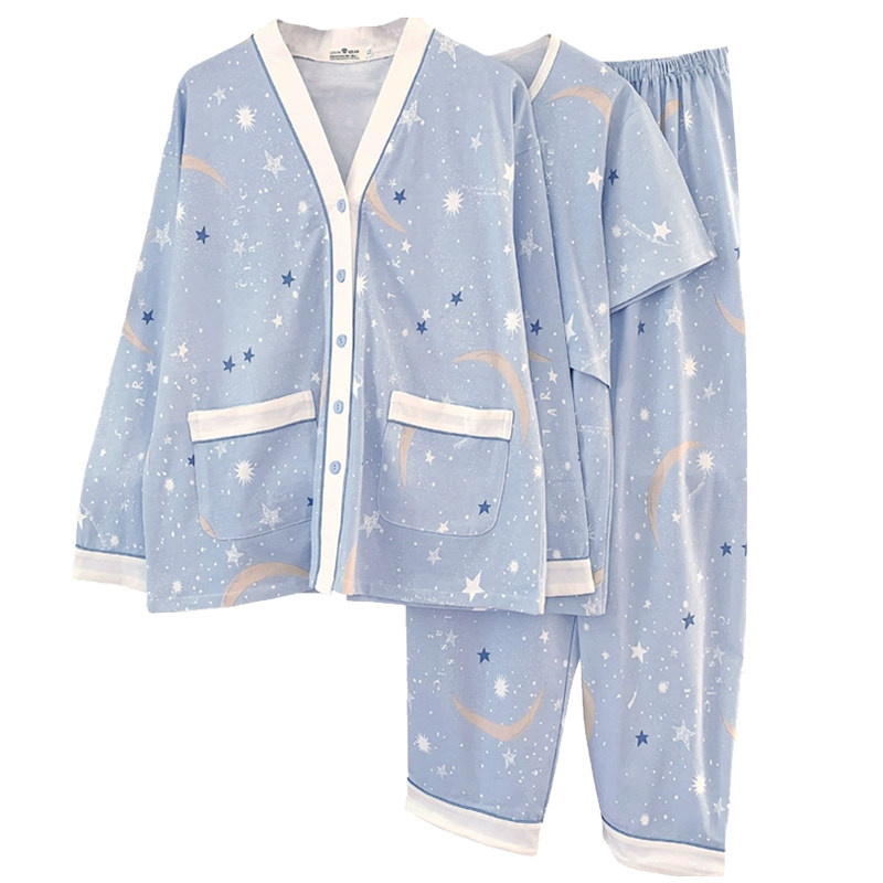 带胸垫三件套月子服产妇孕妇冬季产后10月上掀式待产哺乳喂奶春秋