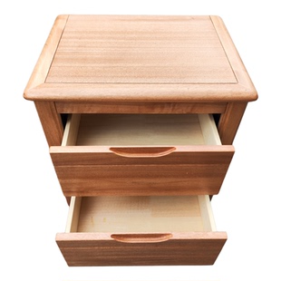 木蜡油免漆床头柜免安装床边柜原木风收纳柜大床头柜置物柜储物柜