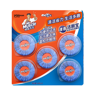 威猛先生洁厕宝块灵马桶蓝泡泡正品清香型柠檬除臭厕所固体清洁剂