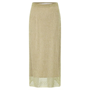 SWAYING/KINT 设计师品牌 25早秋新品 棉麻混纺直筒半裙 SOLSOL