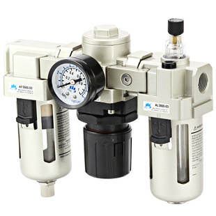 气动气源处理器三联件AC2000-02带自动排水AC3000-03调压阀过滤器