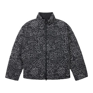 KENZO高田贤三 男士潮牌刺绣老虎保暖外套羽绒服 FE65OU1439NN