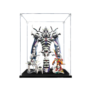 亚克力手办乐高展示盒适用80028三打白骨精夜光机甲模型收纳盒子