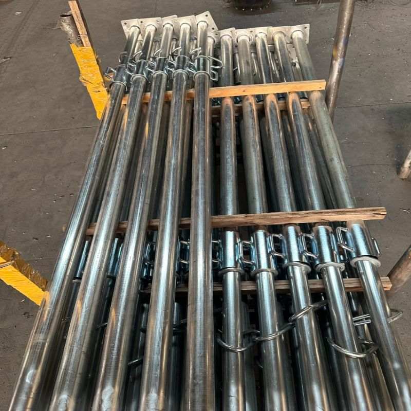 可调节钢支撑喷塑模板桥梁工地镀锌48-60双耳铝钢建筑支撑