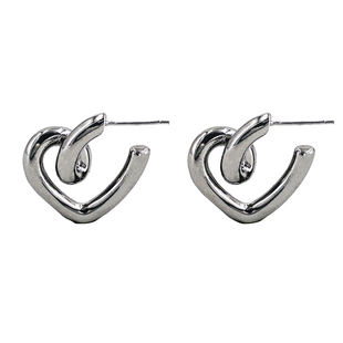 SUMIYAKI时尚爱心耳环女简约性冷淡风ins耳钉气质个性网红耳饰潮