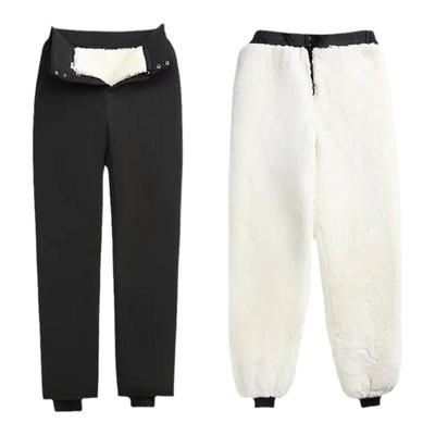 整皮冬季男女加厚高腰羊皮裤