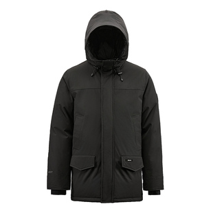 君羽户外鹅绒羽绒服男800蓬男中长款冬季保暖连帽鹅绒服男外套073