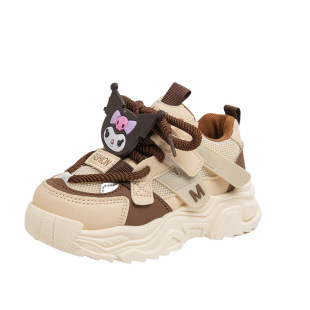 库洛米儿童鞋子女童运动鞋网面透气超火小学生春夏老爹鞋2026新款