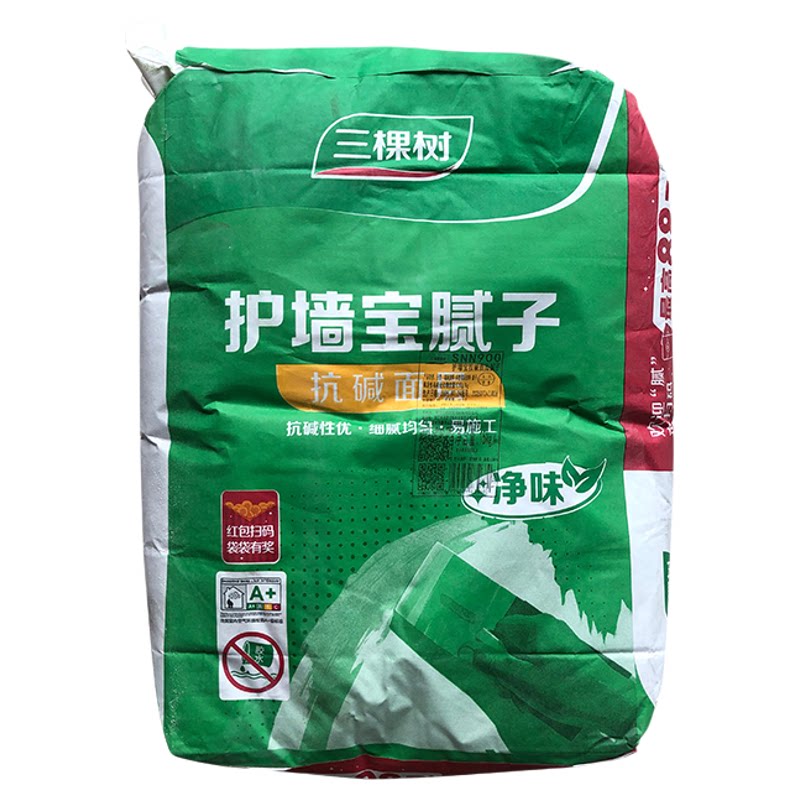 三棵树净味防碱腻子粉