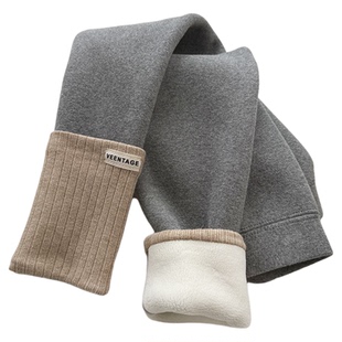 女童打底裤一体绒洋气女宝宝加绒裤子童装冬装儿童外穿长裤春秋冬